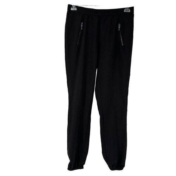 Serena Williams Signature Statement Jogger Pants Black Size M Elastic Waist Pant - Picture 1 of 9